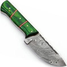 Edgan damaszk kés-Zöld