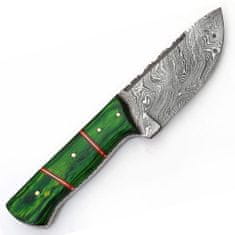 Edgan damaszk kés-Zöld