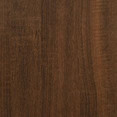 Greatstore 3-szintes barna tölgyszínű fa könyvespolc 76 x 32 x 88 cm