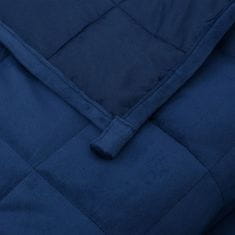 Greatstore kék szövet súlyozott takaró 220 x 240 cm 15 kg