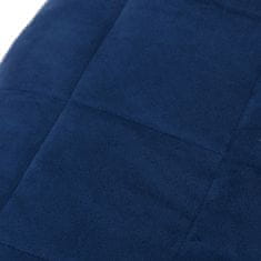 shumee kék szövet súlyozott takaró 220 x 230 cm 15 kg