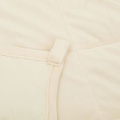 shumee világos krémszínű szövet súlyozott takaró 120 x 180 cm 5 kg