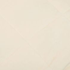 shumee világos krémszínű szövet súlyozott takaró 122 x 183 cm 9 kg