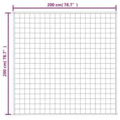 shumee szürke szövet súlyozott takaró 200 x 200 cm 13 kg