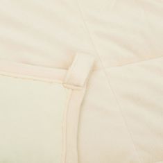 shumee világos krémszínű szövet súlyozott takaró 220 x 230 cm 15 kg