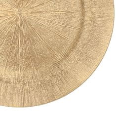 Homla RAGGI arany dekoratív tálca 33 cm