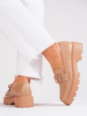 Vinceza Női félcipő 92492 + Nőin zokni Gatta Calzino Strech, bézs és barna árnyalat, 40