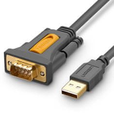 Ugreen CR104 kábel USB / DB9 RS-232 1.5m, szürke