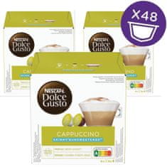 NESCAFÉ Dolce Gusto Cappuccino Skinny Unsweetened – kávékapszula – doboz, 3x16 db