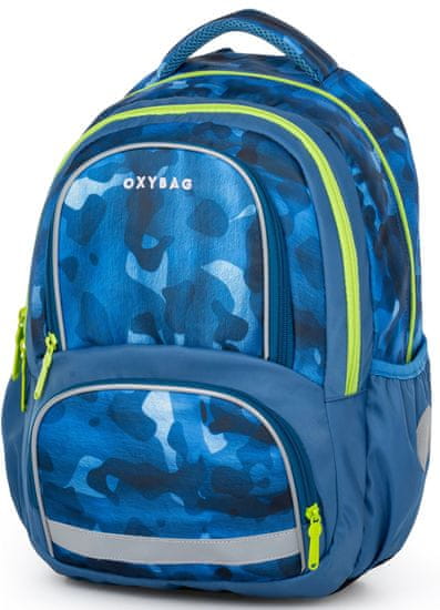 Oxybag Iskolai hátizsák OXY NEXT Camo, blue