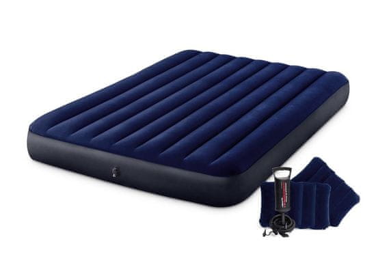 Intex 64765 Airbed Classic Downy Blue Dura-Beam Serie Queen készlet