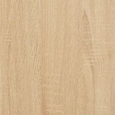 Greatstore sonoma-tölgyszínű szerelt fa monitorállvány 55 x 23 x 14 cm