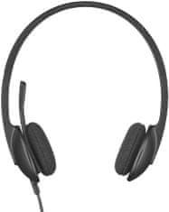 Logitech H340/Stereo/USB/Wire/Fekete