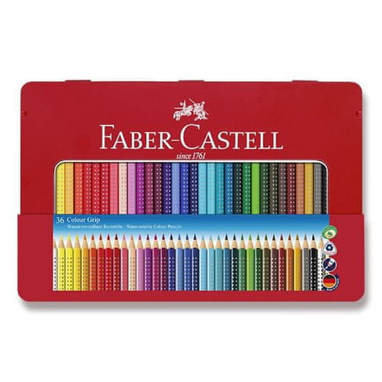 Faber-Castell Grip 2001 zsírkréták, 36 szín, ón dobozban