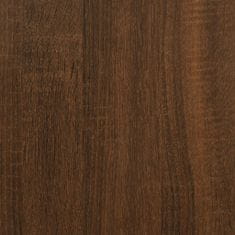 Greatstore 3 szintes barna tölgy színű szerelt fa könyvespolc 80x30x86 cm