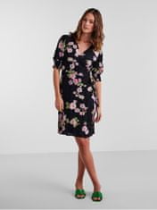 Pieces Női ruha PCTALA Regular Fit 17133694 Black Big Flower (Méret XS)