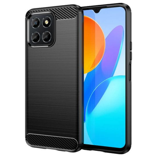 TKG Telefontok Honor X6 - Carbon fekete szilikon tok