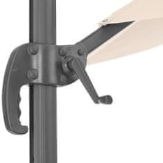 tectake Oldal lábas napernyő Ø 300 cm védőhuzattal