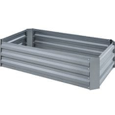 tectake Pimpinella 200l galvanizált magasított ágyás 120x60x30cm