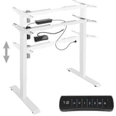 tectake Asztalláb elektronikusan állítható magassággal, memóriafunkciókkal 85-129x65x71-121cm