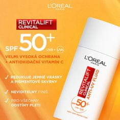 Loreal Paris Nappali védő fluid Revitalift Clinical SPF50+ C vitaminnal (Anti-UV Fluid) 50 ml