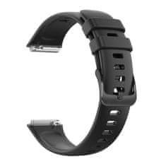 FIXED Szilikon szíj Silicone Strap Huawei Band 7 FIXSSTB-1053-BK készülékhez, fekete