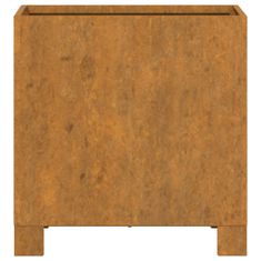 Greatstore szürke corten acél növénytartó lábbal 32 x 30 x 33 cm