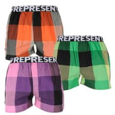 Represent 3PACK Mikebox Férfi klasszikus boxeralsó (R1M-BOX-02515357) - méret XXL