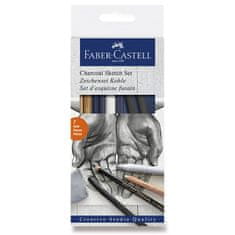 Faber-Castell Goldfaber Charcoal Charcoal Sketch művészeti készlet 7 db