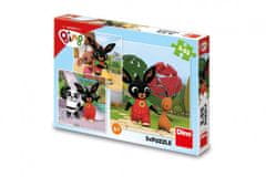 Bing Puzzle 3v1 Bunny/ Bunny játszik 3x55 darabot