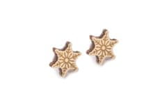 BeWooden női Karácsony fülbevalók Snowflake earrings univerzális