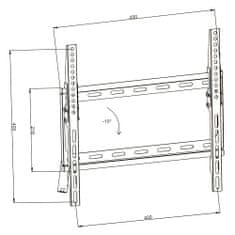 tectake Lehajtható TV konzol 32"-55''