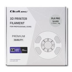 Qoltec Professional 3D nyomtatószál | PLA PRO | 1.75mm | 1kg | Ezüst