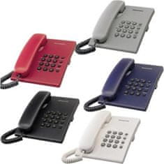 PANASONIC KX-TS500FXW - egyvonalas telefon, fehér színben