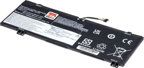 T6 power Akkumulátor Lenovo IdeaPad C340-14API készülékhez, Li-Poly, 15,36 V, 2964 mAh (45 Wh), fekete