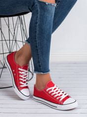 Amiatex Női tornacipő 36965 + Nőin zokni Gatta Calzino Strech, piros árnyalat, 38