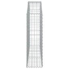 Greatstore íves horganyzott vas gabion kosár 150x30x100/120 cm