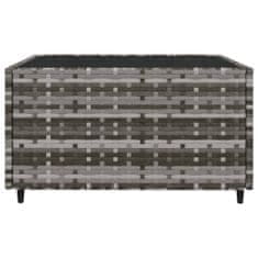 Greatstore 3 részes szürke polyrattan kerti ülőgarnitúra párnákkal