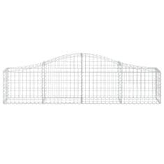 Greatstore íves horganyzott vas gabion kosár 200x30x40/60 cm