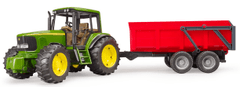 BRUDER 2057 John Deere traktor pótkocsival