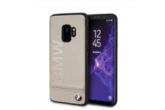 TKG Telefontok Samsung Galaxy S9 - BMW Bőr Hátlaptok Drapp (3700740426449)