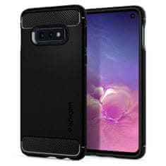 TKG Telefontok Samsung Galaxy S10e - SPIGEN RUGGED ARMOR matt fekete tok