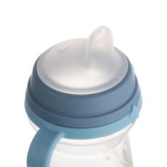 Canpol babies Pohár szilikon szívófejjel FirstCup BONJOUR PARIS, 150ml, kék