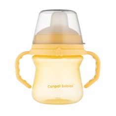 Canpol babies Pohár szilikon szívófejjel FirstCup, 250ml, sárga