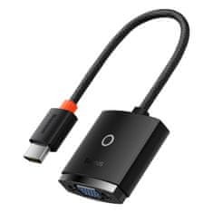 BASEUS Lite adapter HDMI - VGA / 3.5mm mini jack / micro USB, fekete