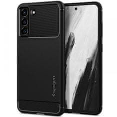 TKG Telefontok Samsung Galaxy S21 FE - SPIGEN RUGGED ARMOR matt fekete tok