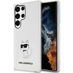 TKG Telefontok Samsung Galaxy S23 Ultra - Karl Lagerfeld Ikonik Choupette - átlátszó műanyag hátlap tok