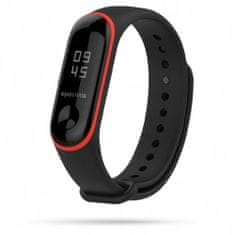 Tech-protect TECH-PROTECT SMOOTH XIAOMI MI BAND 3/4 FEKETE/PIROS