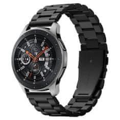 TKG Xiaomi Watch 2 Pro okosóra fémszíj - Spigen Modern Fit fekete fémszíj (22 mm szíj szélesség)