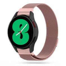 TKG Samsung Galaxy Watch 5 / 5 Pro (40 / 44 / 45 mm) - TECH-PROTECT Milaneseband ”2” - mágneses rose gold fémszíj (20 mm szíj szélesség)